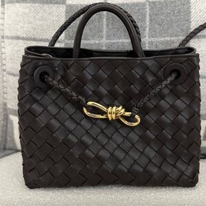 Bottega Veneta Andiamo 
Dark Chocolate Brown Shoulder Bag